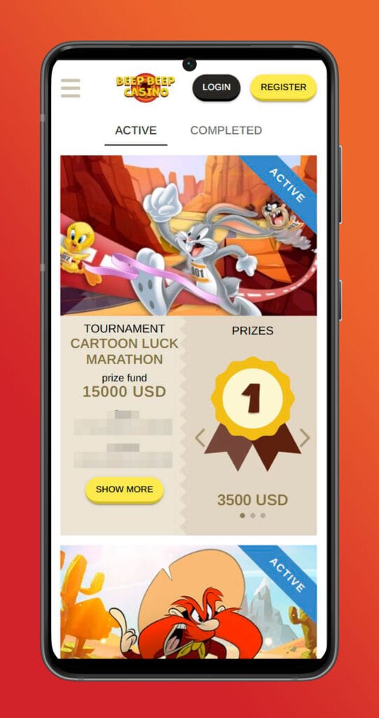 tournament beep beep casino
